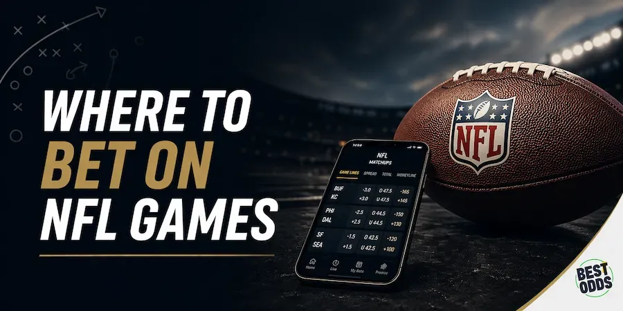 Best Odds - Banner with NFL betting information.