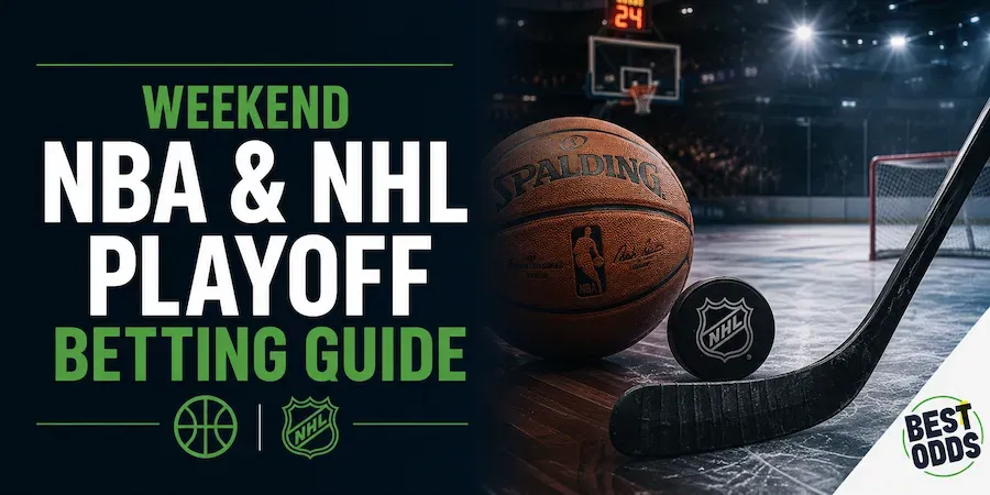 Best Odds - Banner with NBA and NHL betting guide.