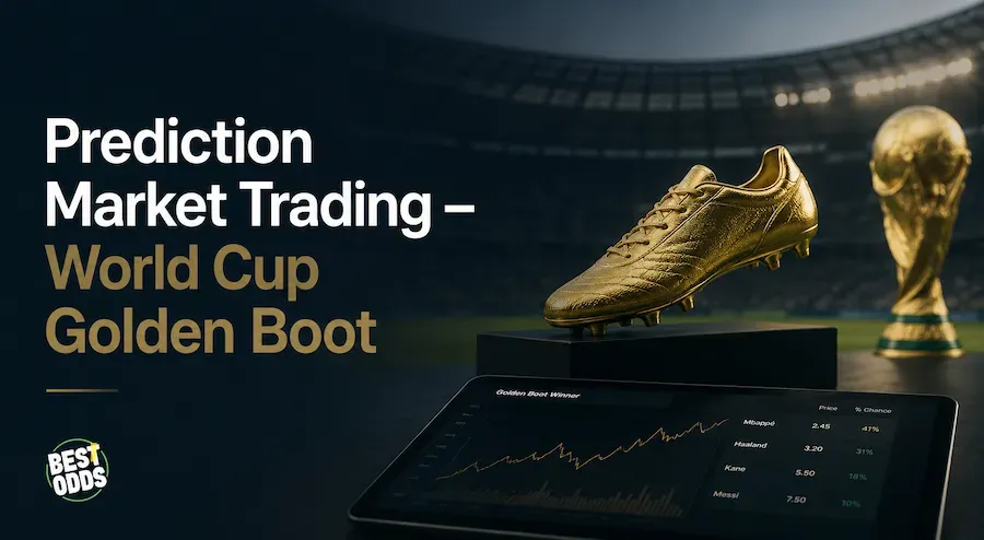 Best Odds - Banner with World Cup Golden Boot stats.