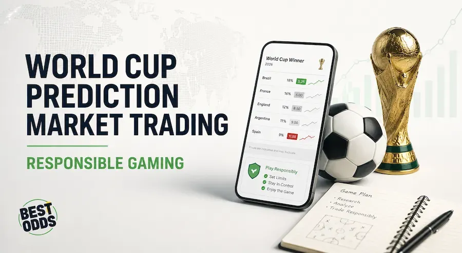 Best Odds - Banner with World Cup prediction market.