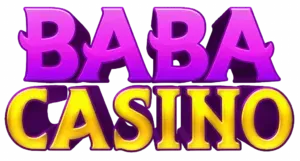 Baba Casino - Logo with purple and yellow text.