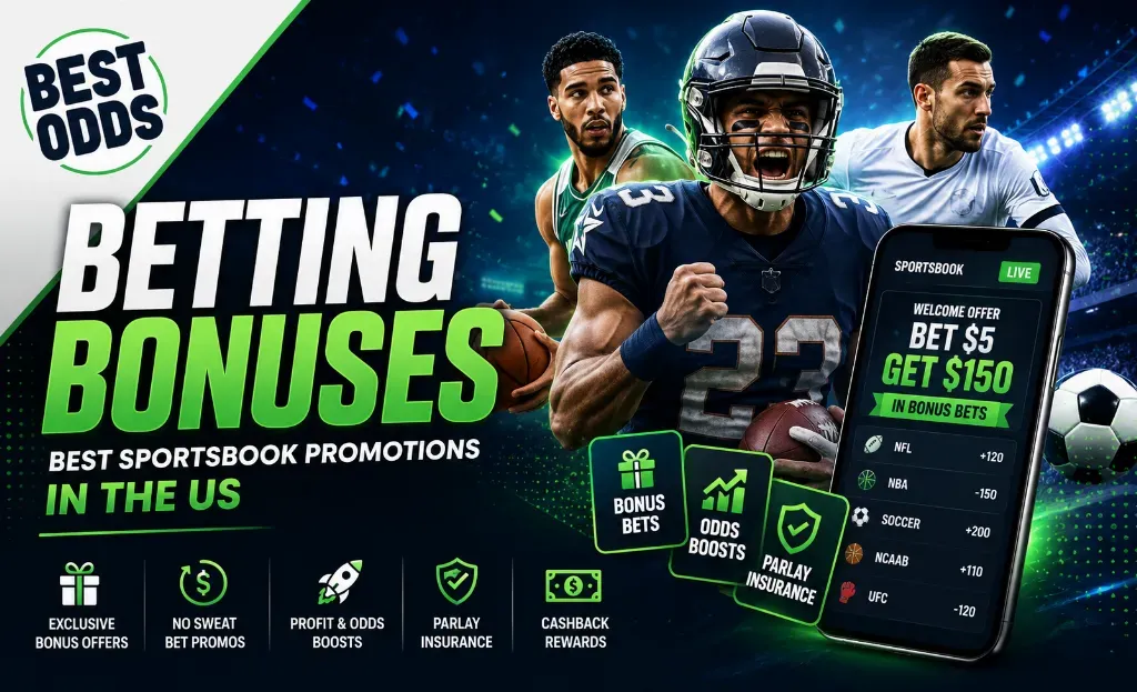 Best Odds - Banner with Betting Bonuses Info