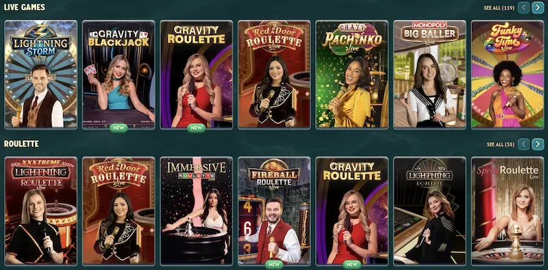 Bigpirate - Product Photo with live dealer games