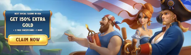 BigPirate - Banner with welcome bonus offer.