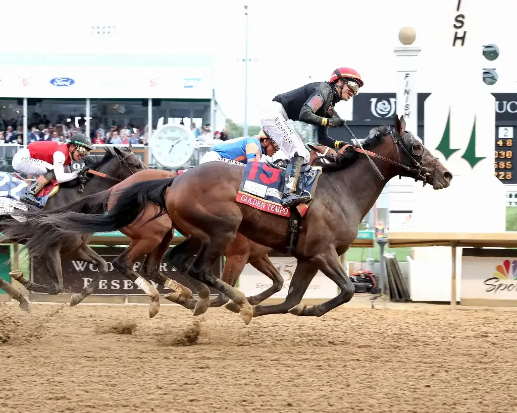 Golden Tempo - Race Photo at Kentucky Derby 152nd