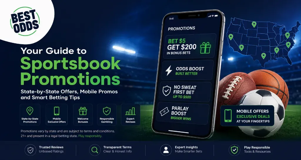 Best Odds - Banner with sportsbook promotions.