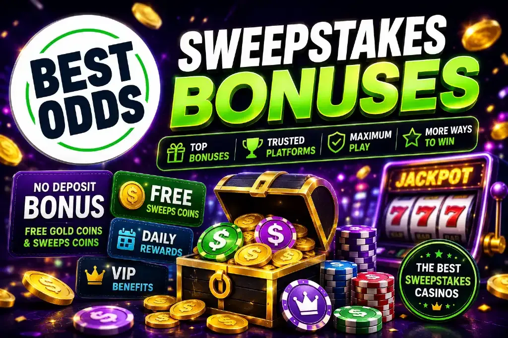 Best Odds - Banner with Sweepstakes Bonuses