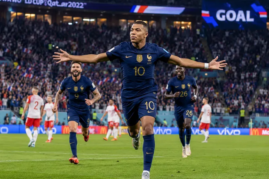 World Cup Players - Photo with players celebrating.