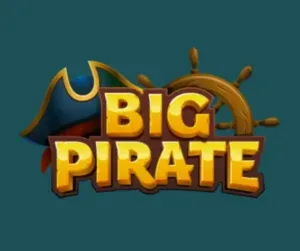 Big Pirate - Logo with pirate hat and wheel.