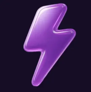 Blitzmania - Logo with a purple lightning bolt.
