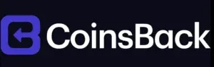 CoinsBack - Logo with purple and white design.