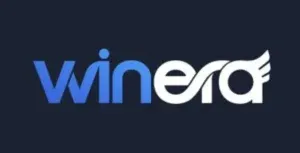 Winera - Logo with blue and white design.