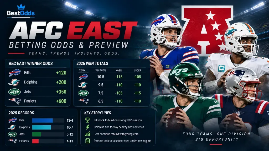AFC East Betting Odds - image