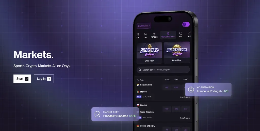 onyx odds predictions platform - image