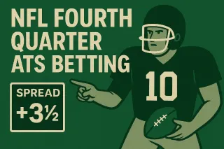 NFL Fourth Quarter - Banner with betting details.