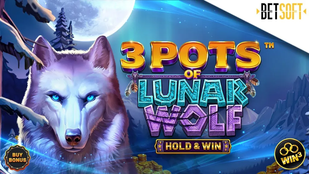 Betsoft - Product photo with 3 Pots of Lunar Wolf.