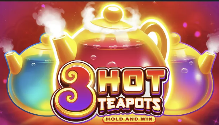3 Hot Teapots - Slot Game Artwork
