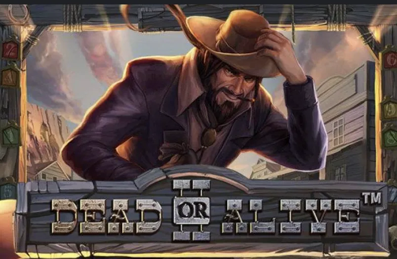 Dead or Alive 2 - Banner with cowboy character.